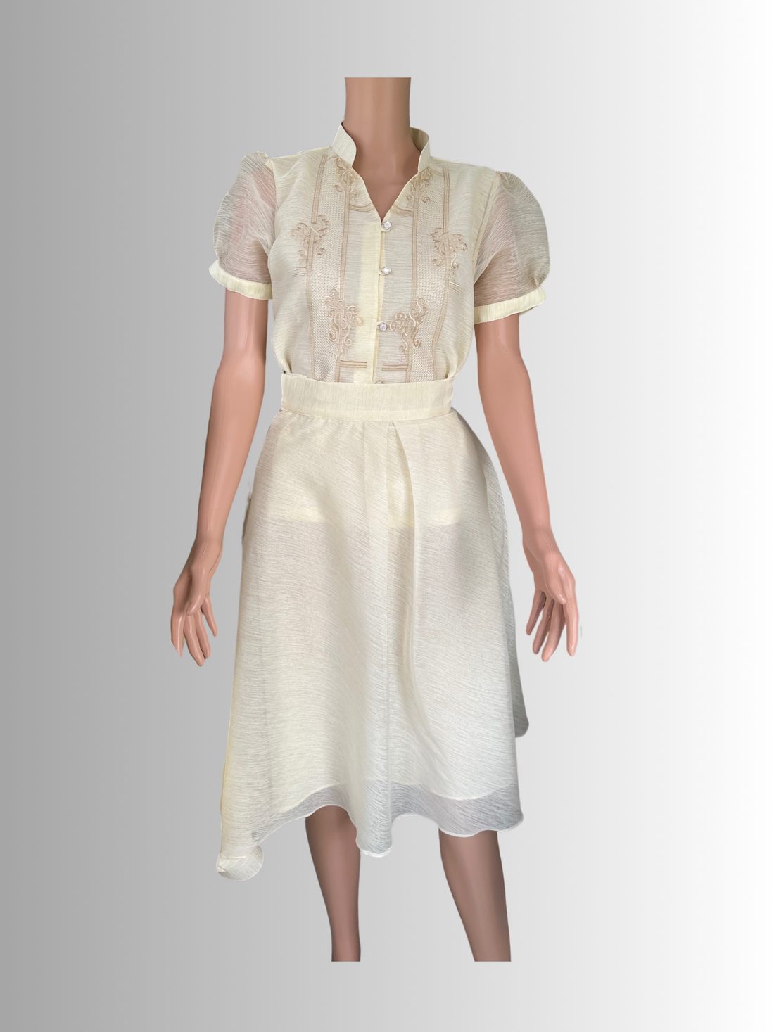 Dress. Margarita Mestiza Blouse with Skirt