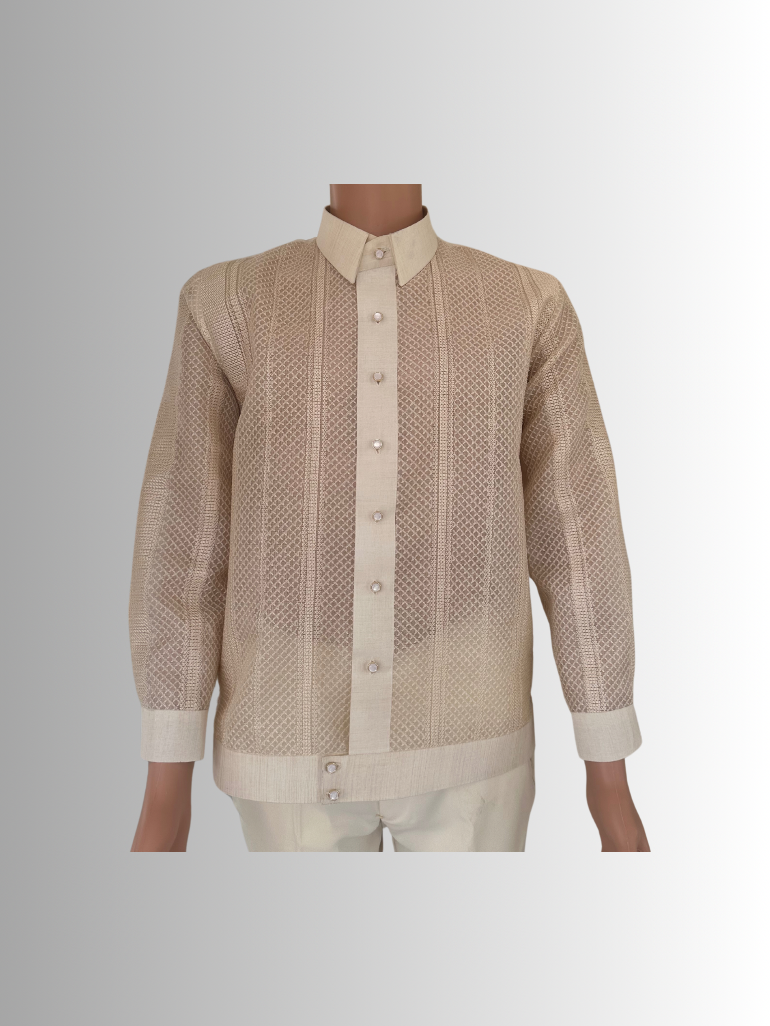 Barong Jasper Full Embroidered Piña Cocoon