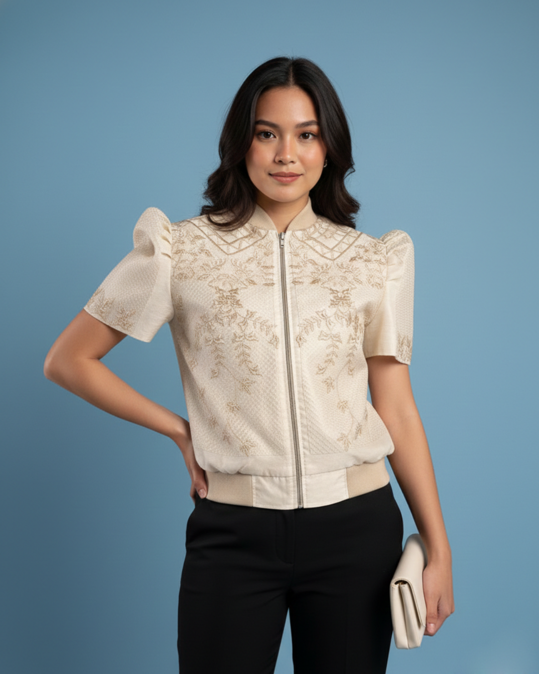Jusilyn Filipiniana Zip Jacket Mae
