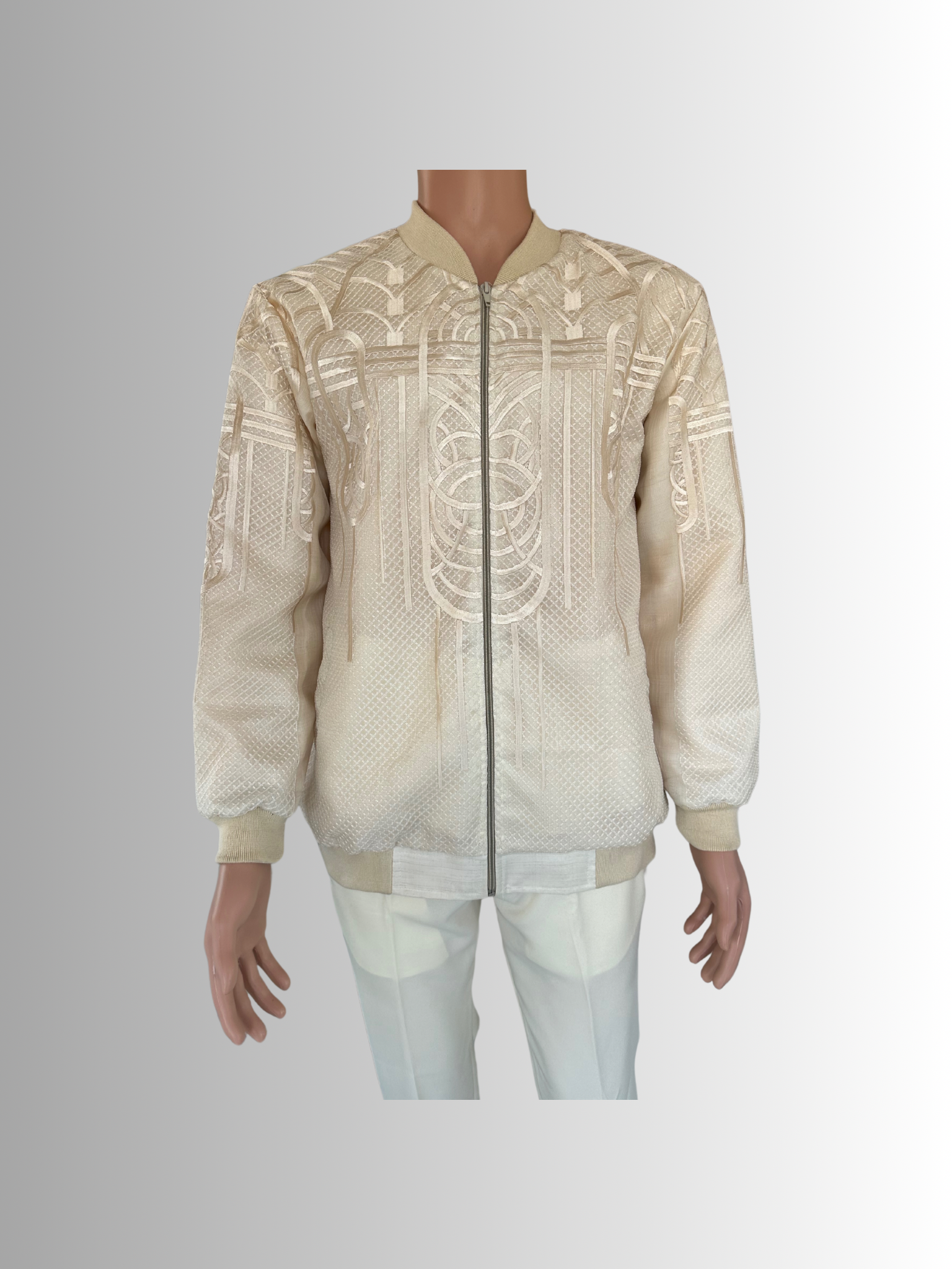 Jacket Barong Gil Full Embroidered Piña Cocoon