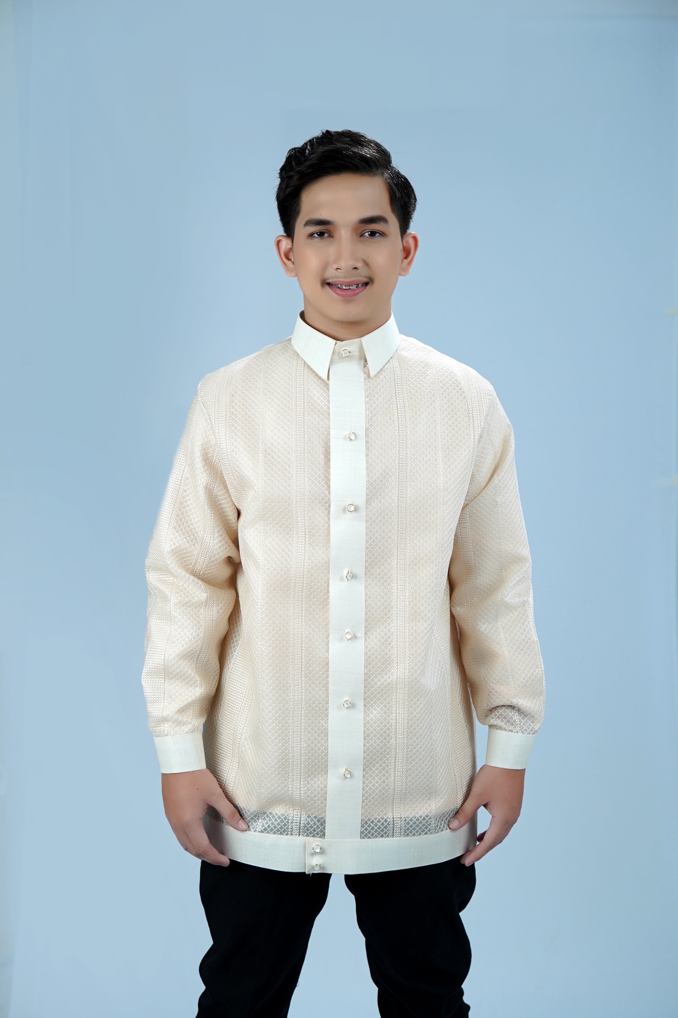 Barong Jasper Full Embroidered Piña Cocoon