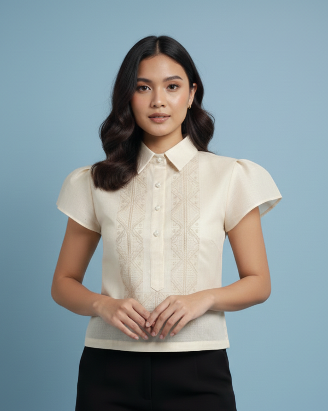 Organza Filipiniana Blouse Eira