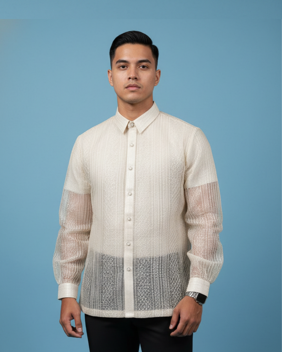 Piña Silk Calado Barong Tagalog Lucas