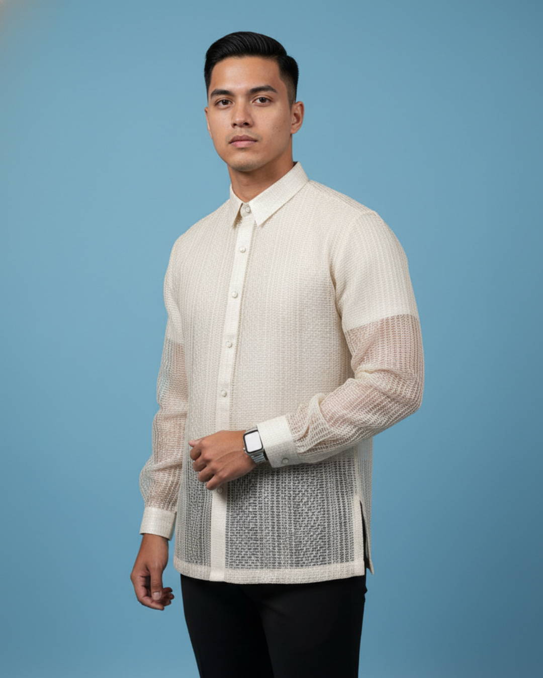 Piña Silk Calado Barong Tagalog Lucas