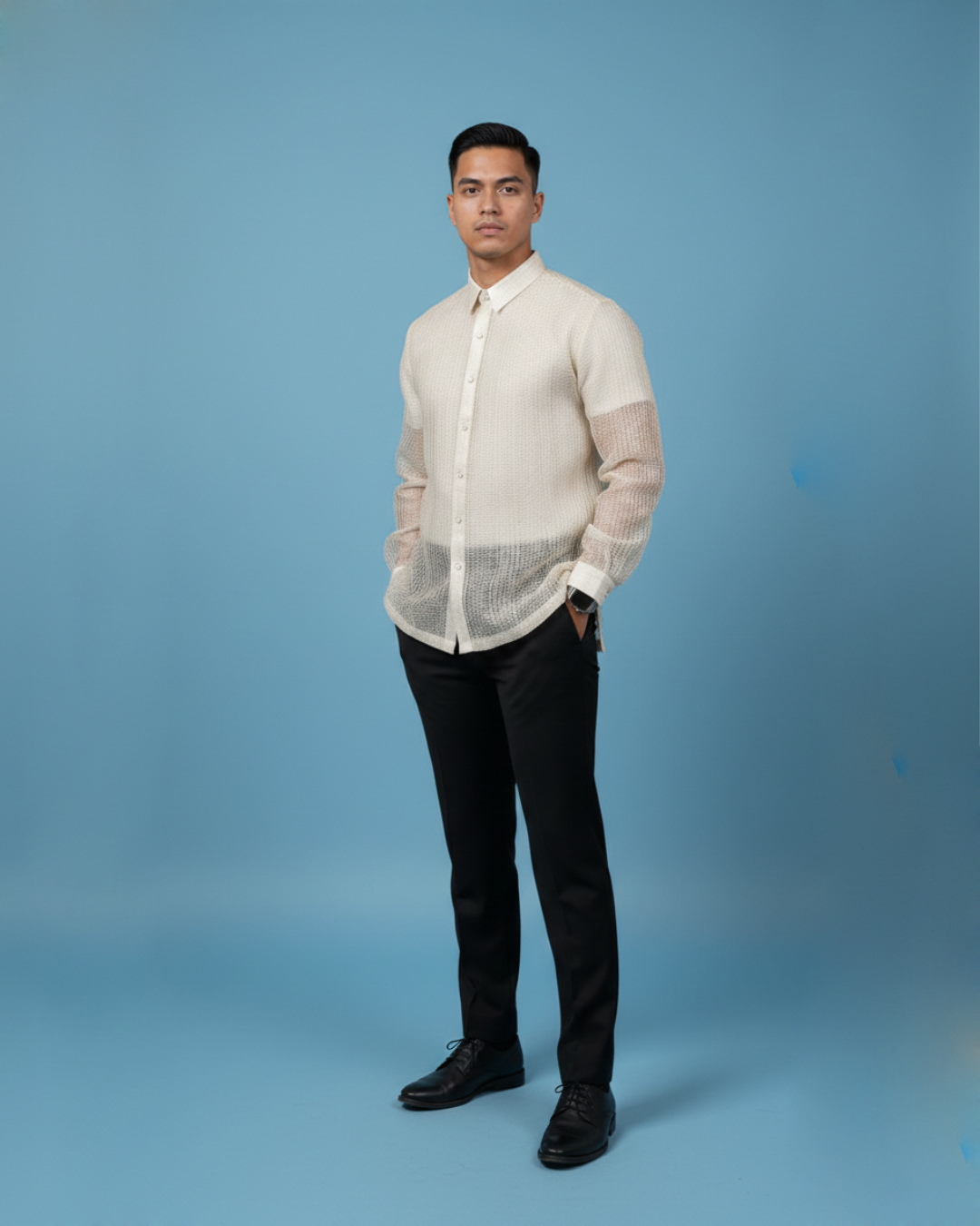 Piña Silk Calado Barong Tagalog Lucas