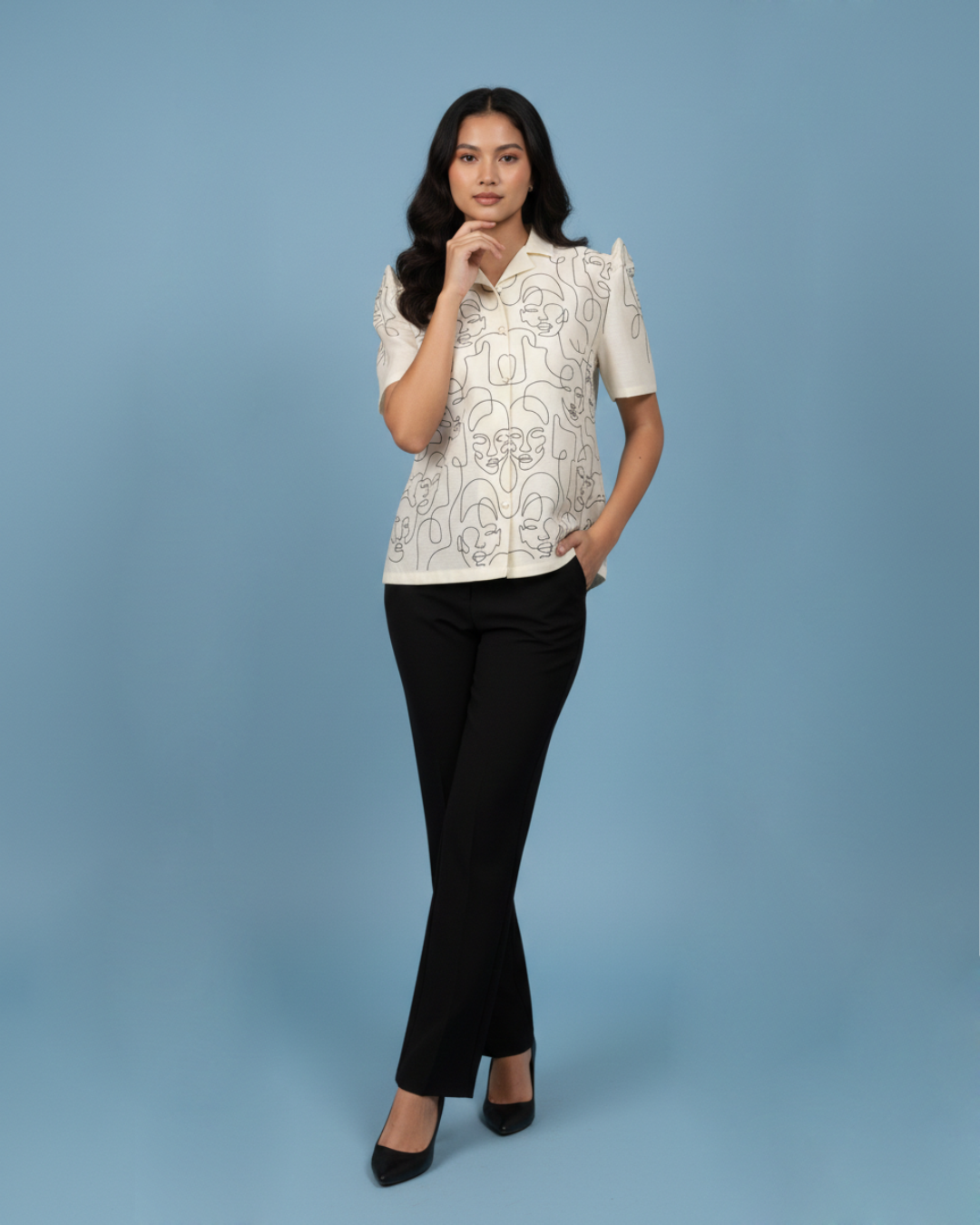 Jusilyn Filipiniana Blouse Kaia