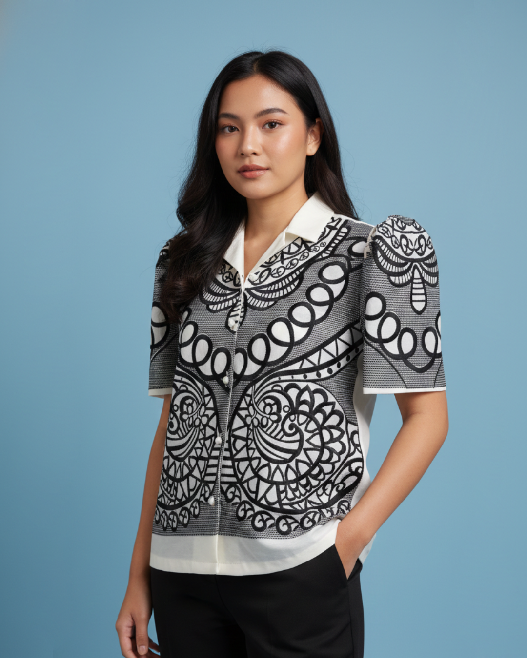 Jusilyn Filipiniana Blouse Amara