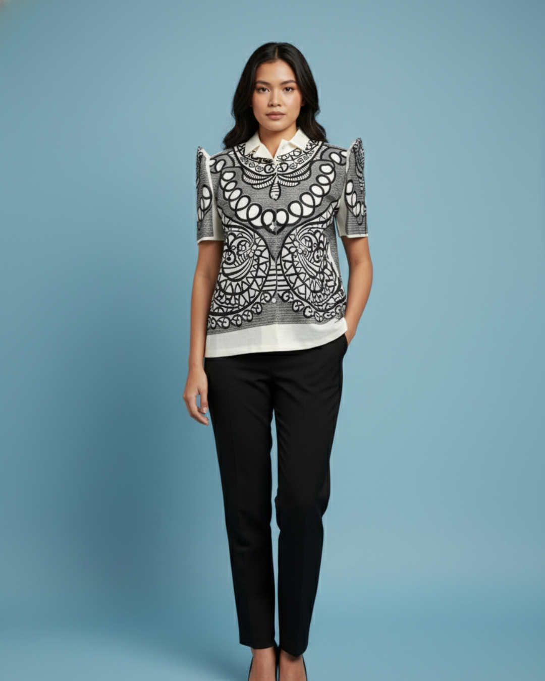 Jusilyn Filipiniana Blouse Amara