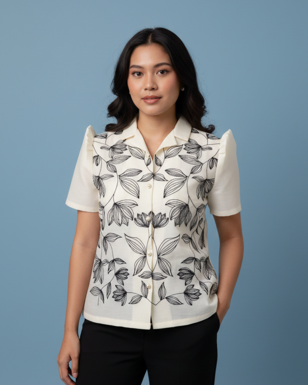 Jusilyn Filipiniana Blouse Nova