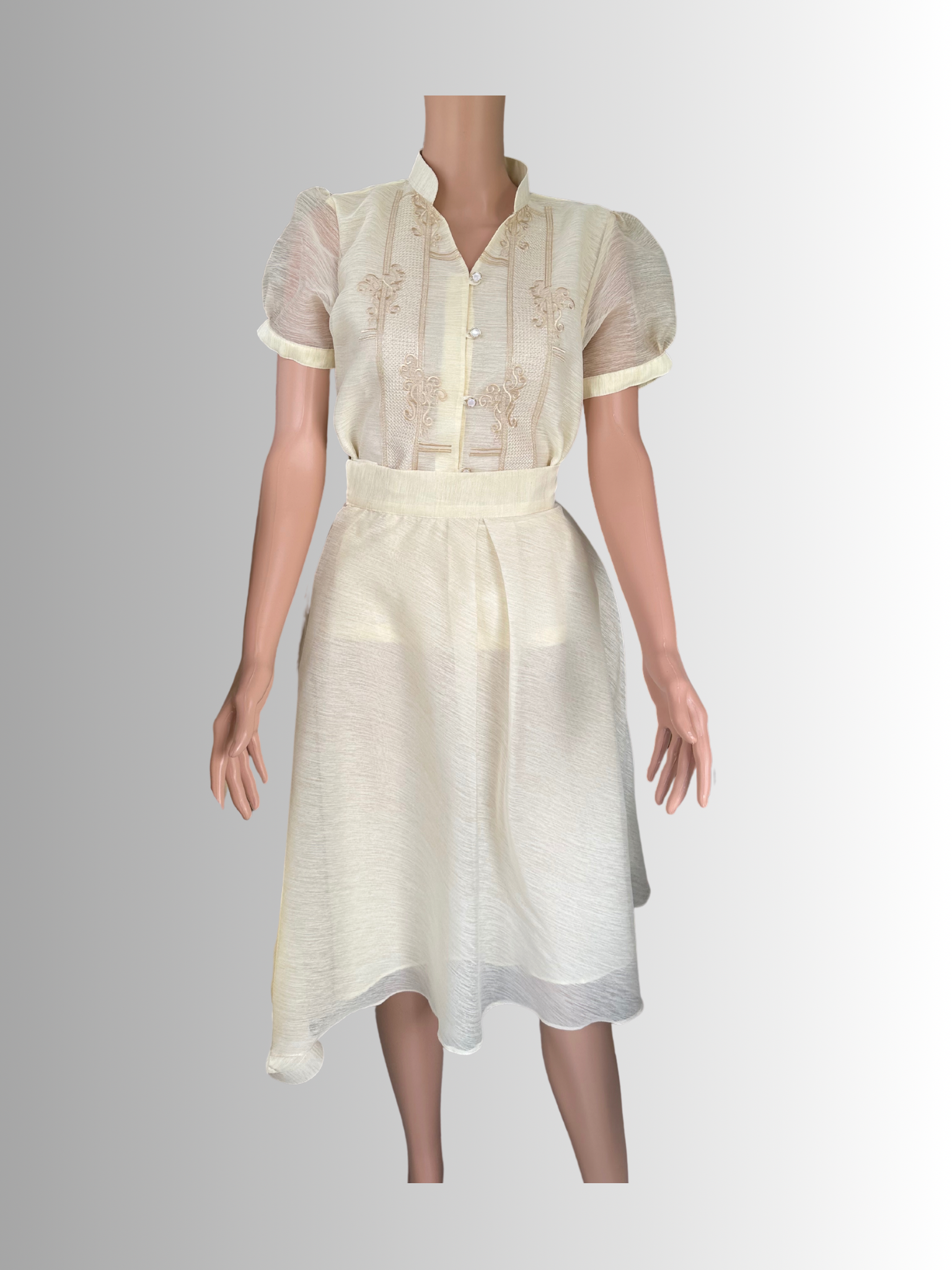 Dress. Margarita Mestiza Blouse with Skirt