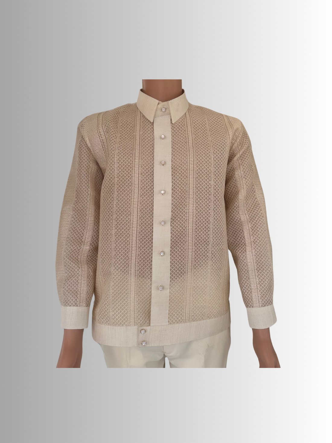 Barong Jasper Full Embroidered Piña Cocoon
