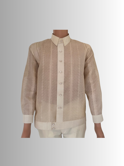 Barong Jasper Full Embroidered Piña Cocoon