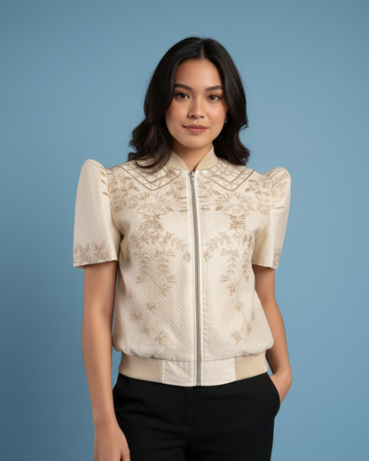 Jusilyn Filipiniana Zip Jacket Mae
