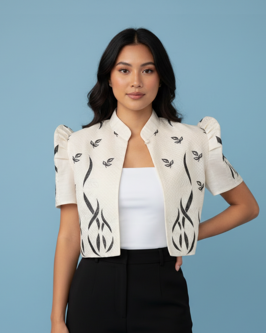 Cocoon Filipiniana Bolero Sky