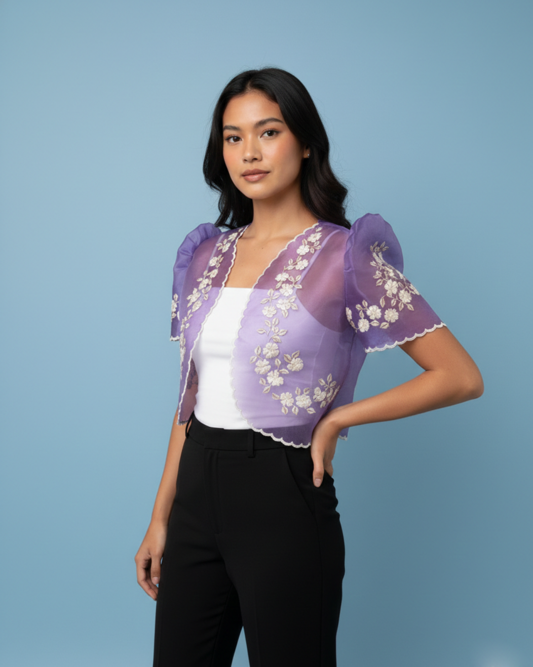 Organza Filipiniana Bolero Mila
