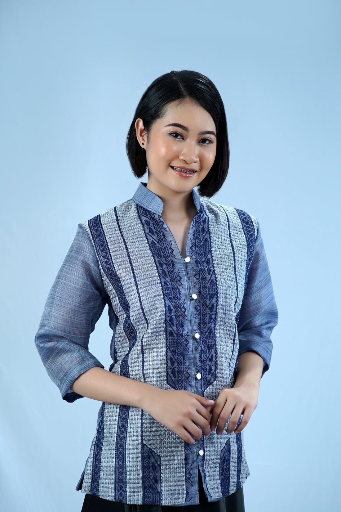 Blouse Julienne Full Front Callado Piña Cocoon