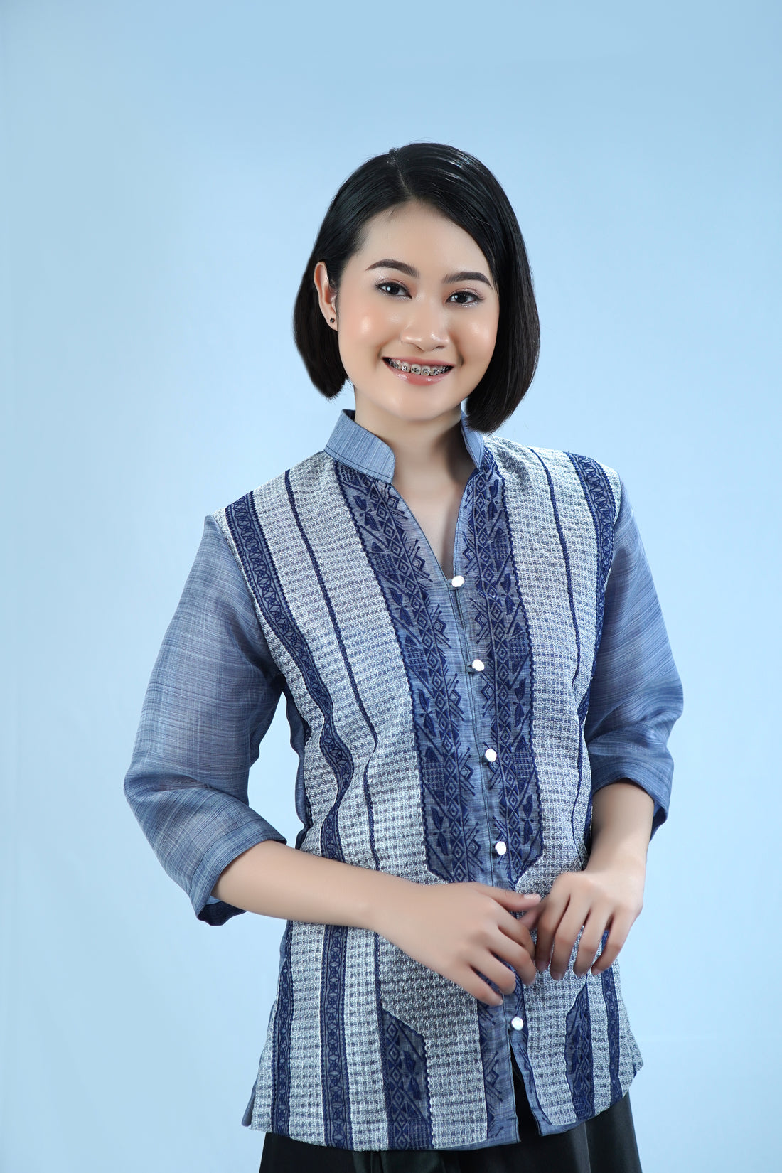 Blouse Julienne Full Front Callado Piña Cocoon