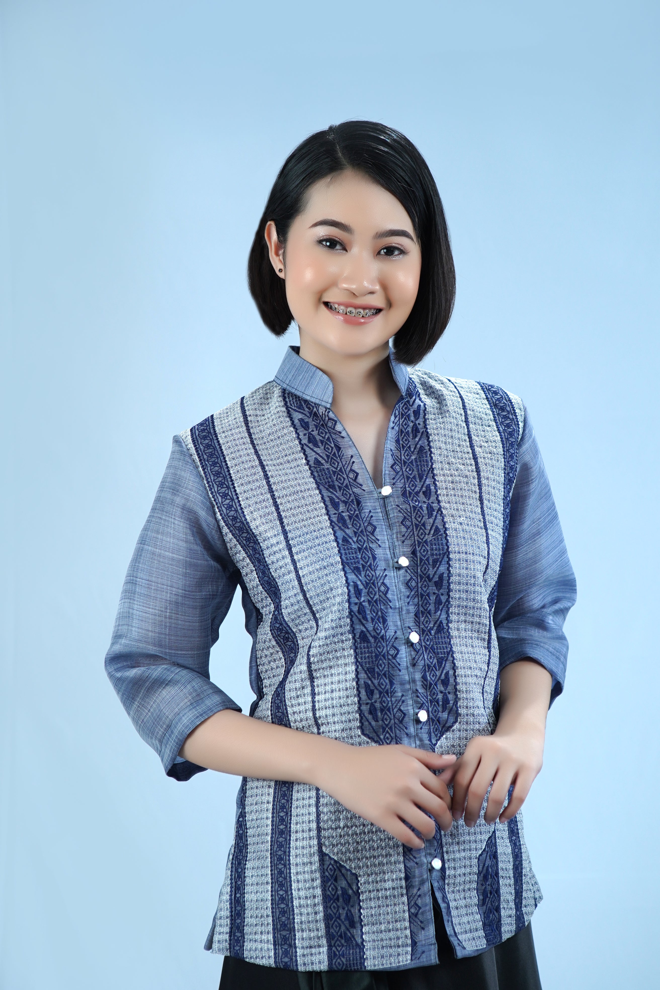 Blouse Julienne Full Front Callado Piña Cocoon