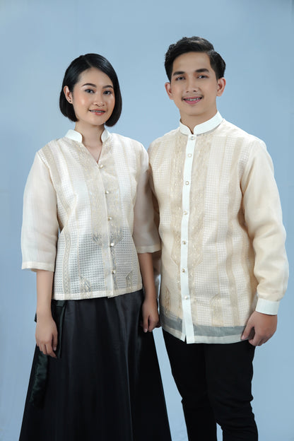 Couple Front Embroidery Piña Cocoo