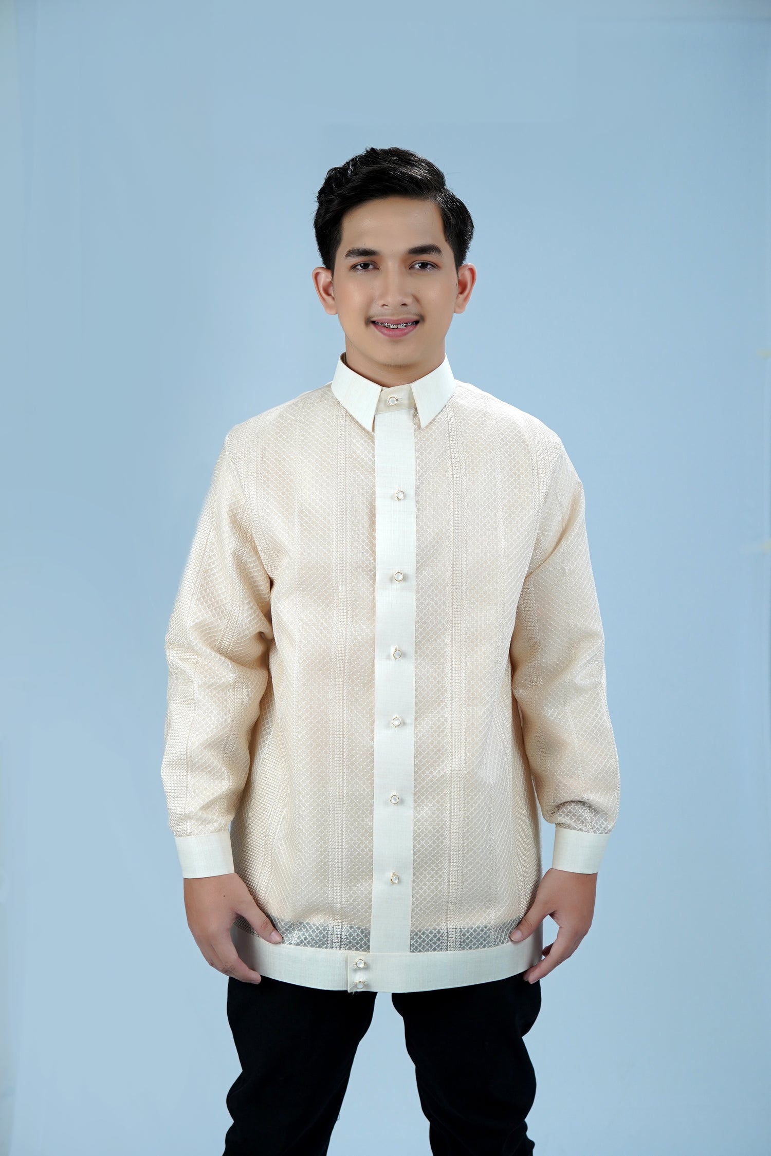 Barong Jasper Full Embroidered Piña Cocoon