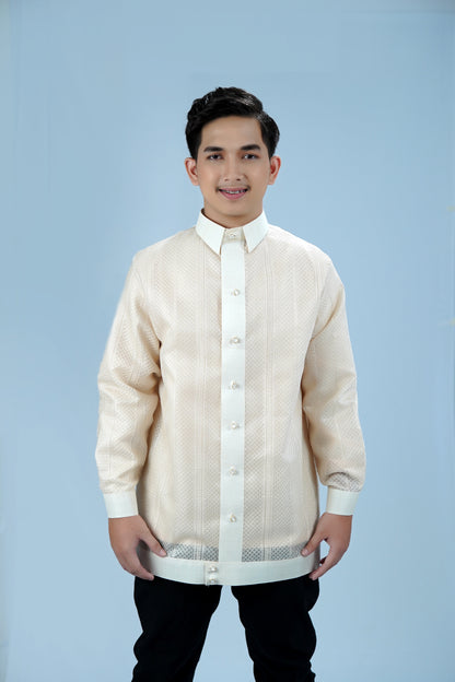 Barong Jasper Full Embroidered Piña Cocoon