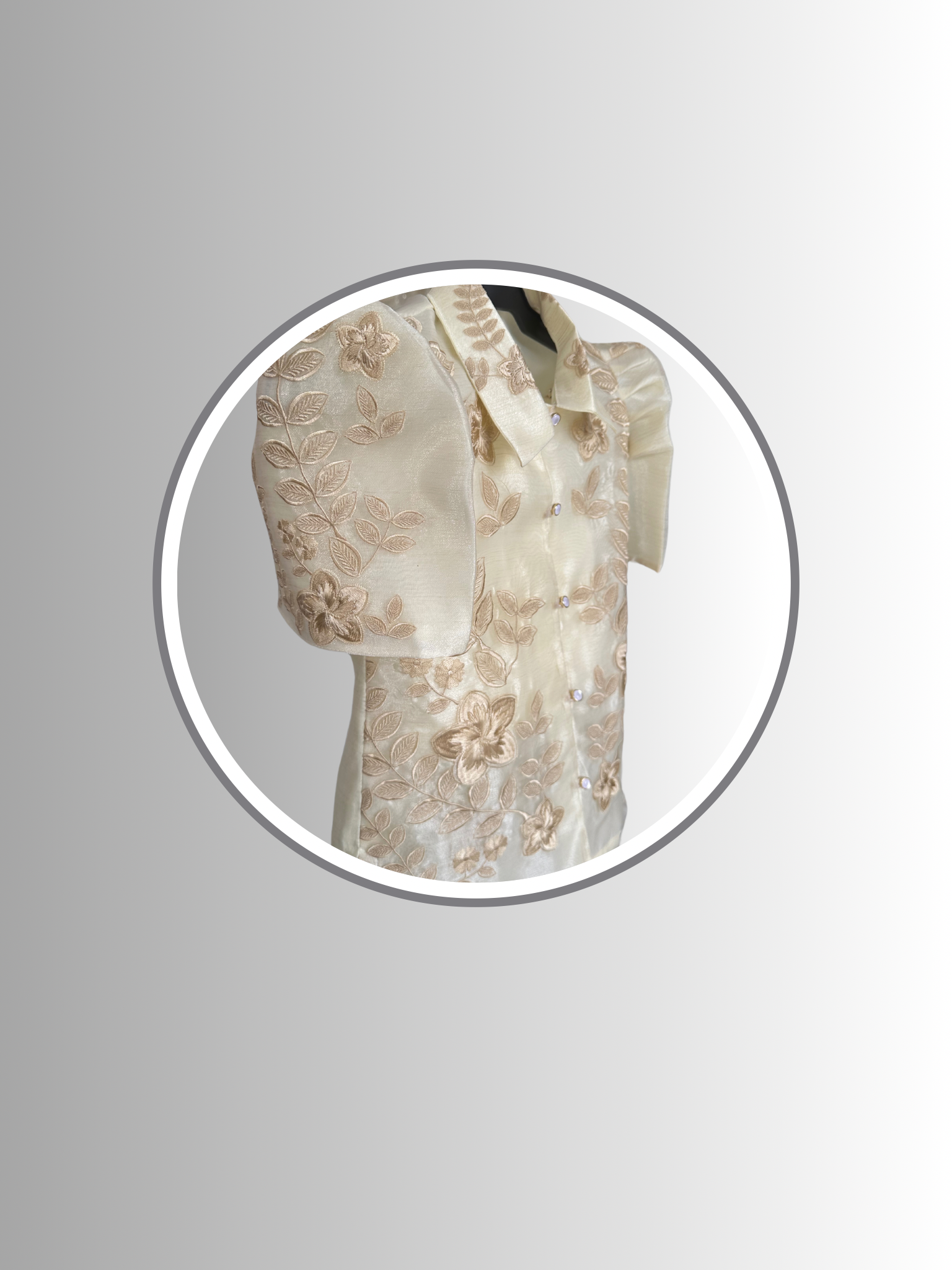 Blouse Mestiza Full Embroidery Organza